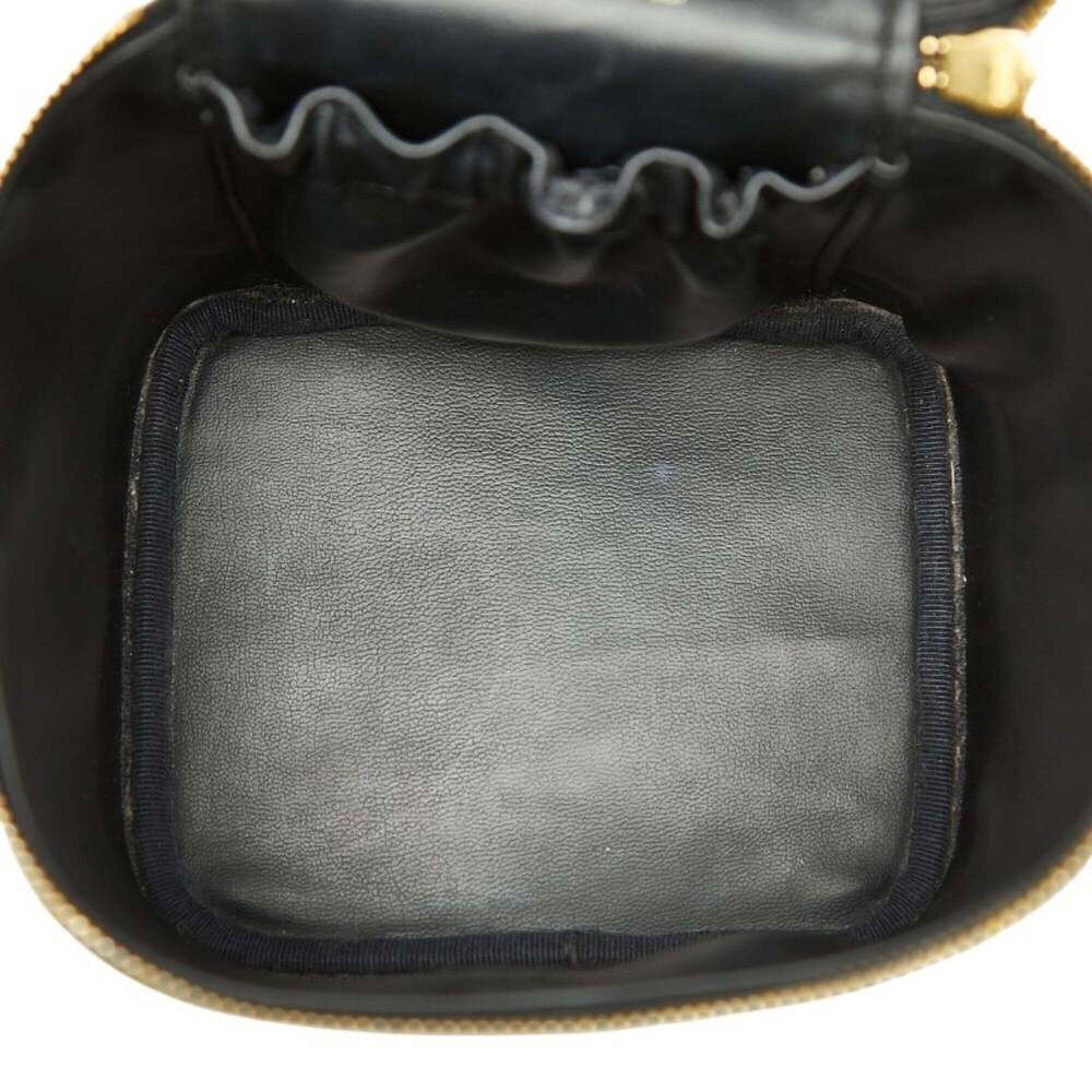 CHANEL Black Caviar Leather Logo Vanity Bag - Picture 8 of 10